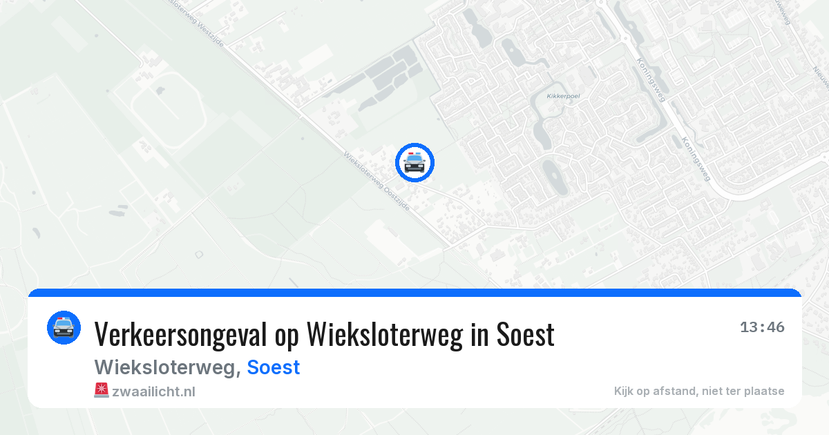 Verkeersongeval op Wieksloterweg in Soest — 23 mei 2026