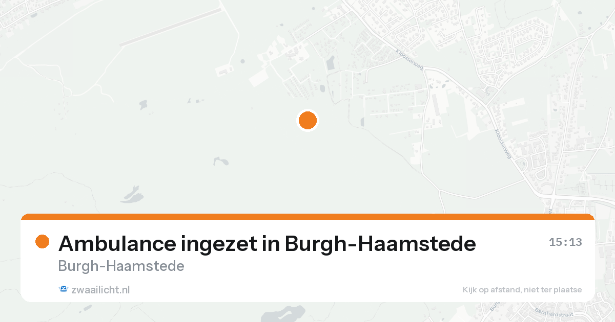 Ambulance ingezet in Burgh-Haamstede — 30 jan 2026