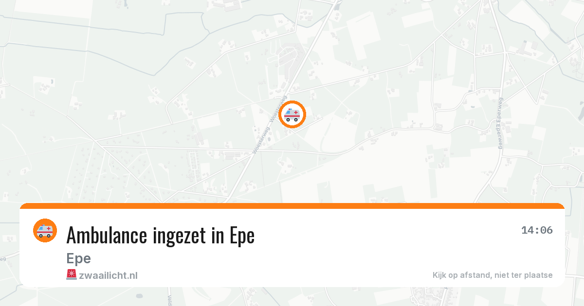 Ambulance ingezet in Epe — 10 apr 2026
