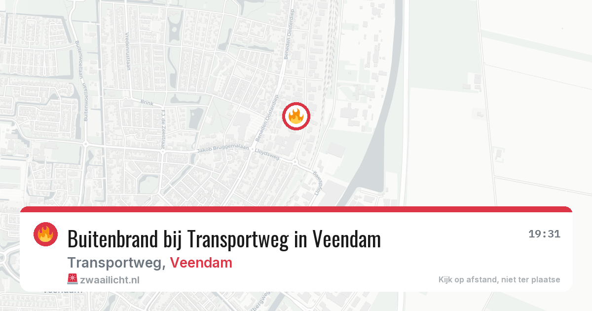 Buitenbrand bij Transportweg in Veendam — 11 jul 2026