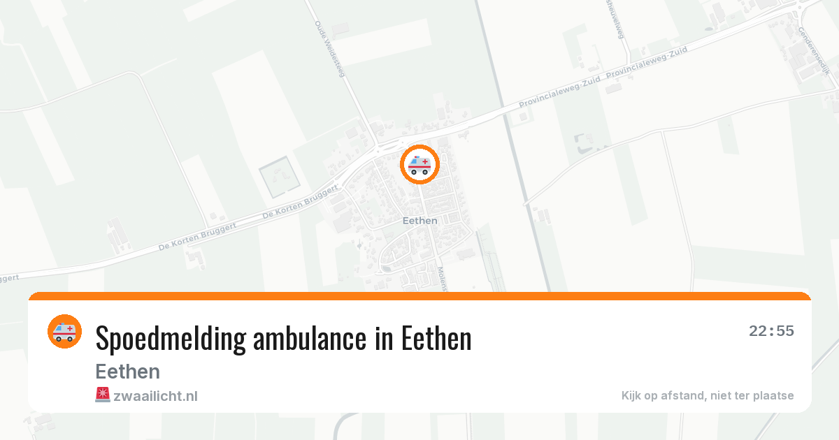 Spoedmelding ambulance in Eethen — 21 jun 2026