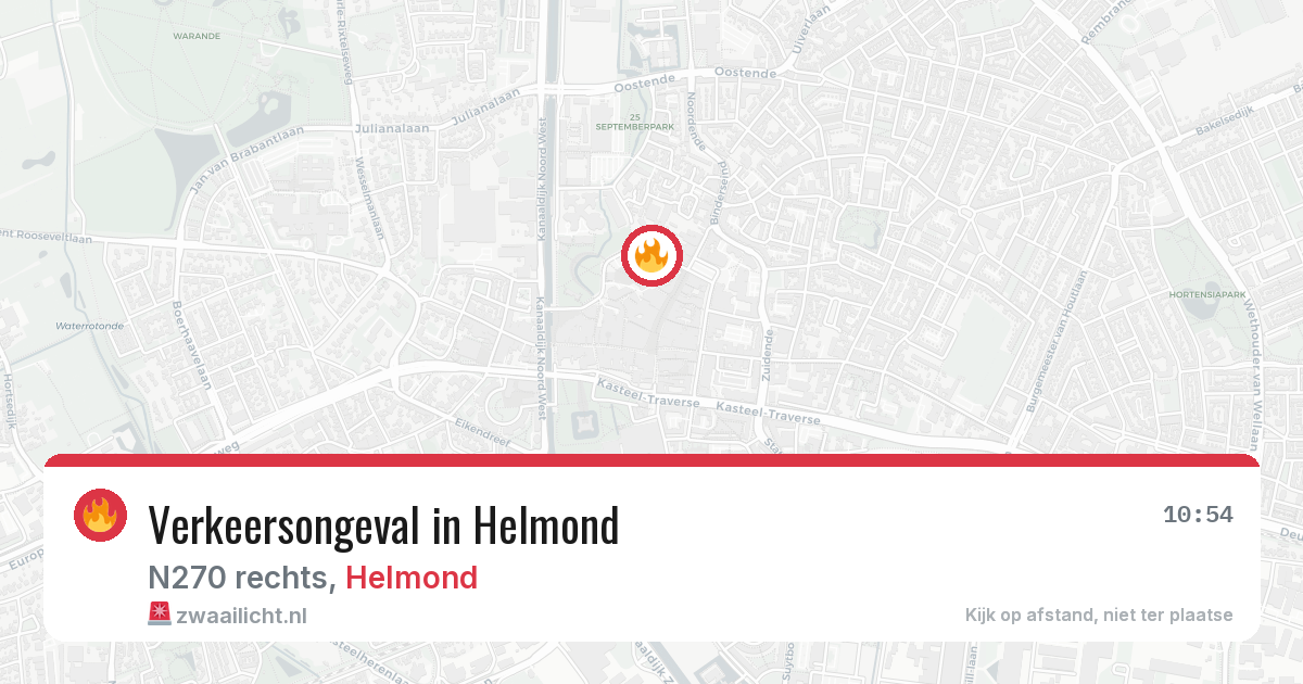 Verkeersongeval in Helmond — 15 mrt 2026