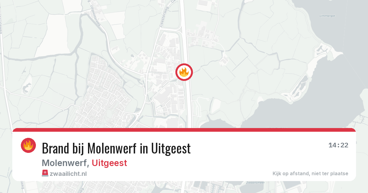 Brand bij Molenwerf in Uitgeest — 3 jul 2026