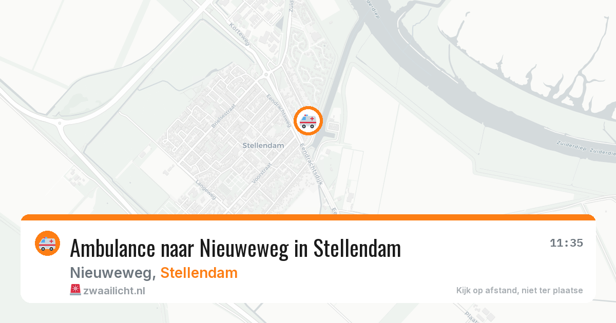 Ambulance naar Nieuweweg in Stellendam — 9 apr 2026