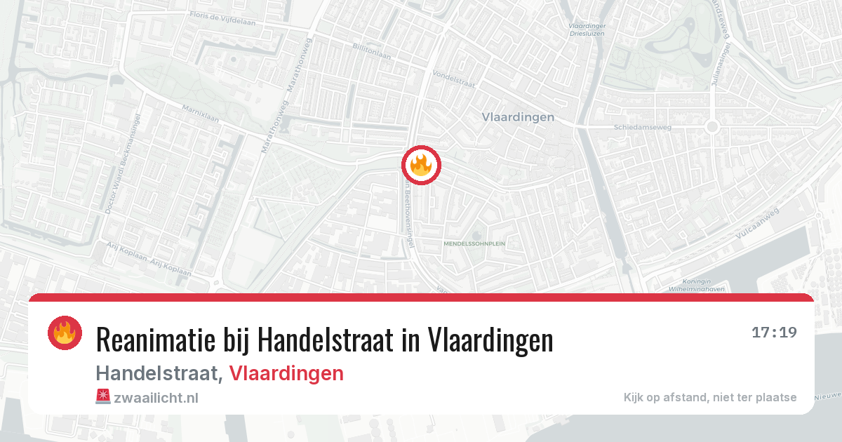 Reanimatie bij Handelstraat in Vlaardingen — 21 jul 2026
