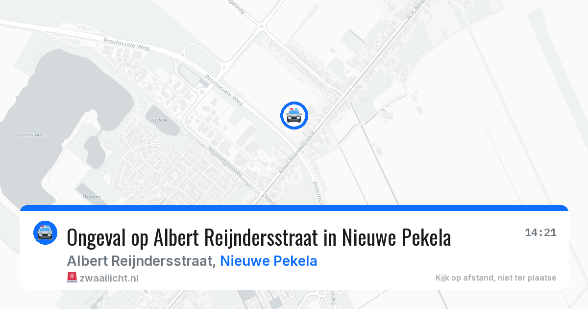 Ongeval op Albert Reijndersstraat in Nieuwe Pekela — 30 apr 2026