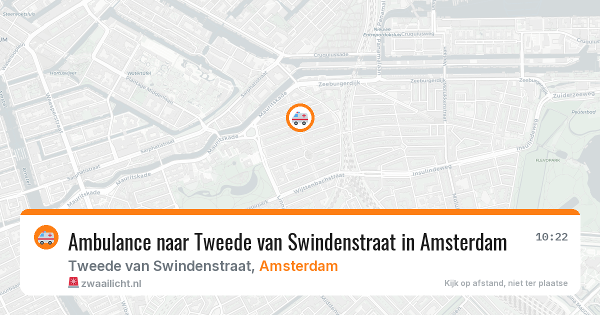 Ambulance naar Tweede van Swindenstraat in Amsterdam — 10 jul 2026