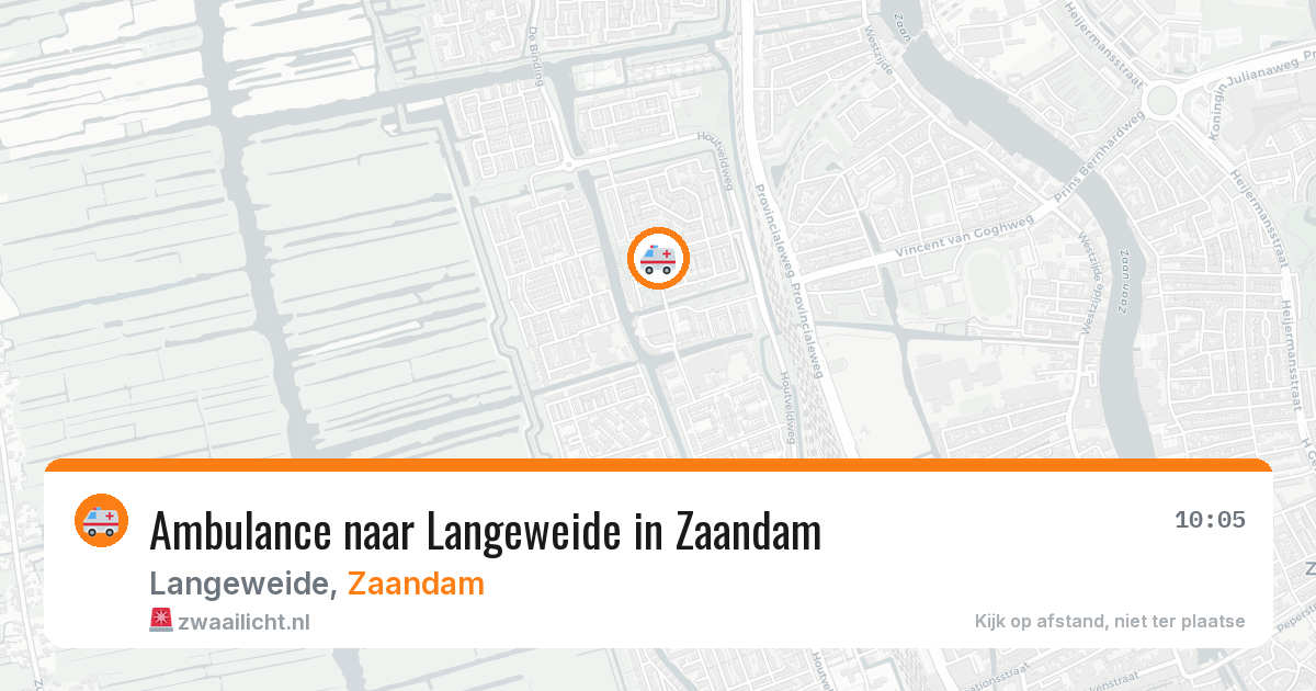 Ambulance naar Langeweide in Zaandam — 2 apr 2026