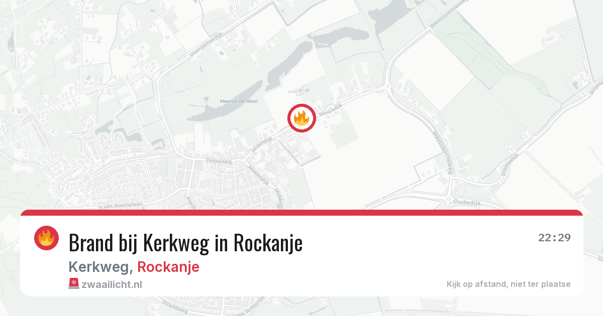 Brand bij Kerkweg in Rockanje — 31 jul 2026