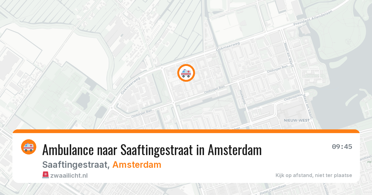 Ambulance naar Saaftingestraat in Amsterdam — 29 jan 2026