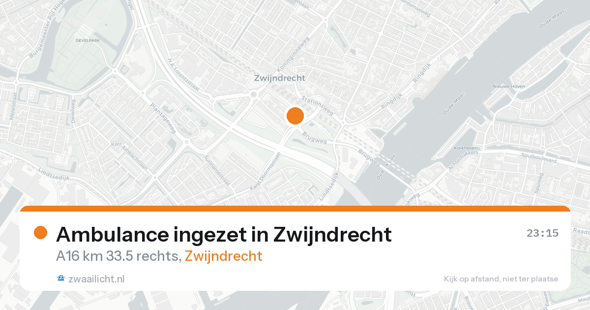 Ambulance ingezet in Zwijndrecht — 24 aug 2026