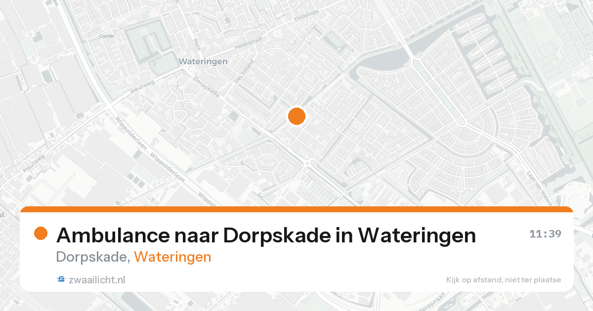 Ambulance naar Dorpskade in Wateringen — 15 aug 2026