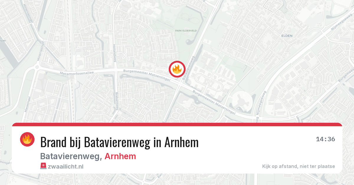 Brand bij Batavierenweg in Arnhem — 23 jun 2026
