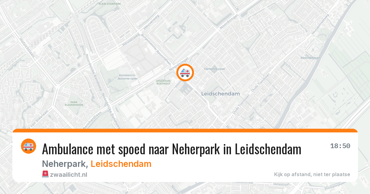 Ambulance met spoed naar Neherpark in Leidschendam — 10 feb 2026