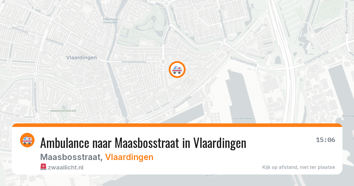 Ambulance naar Maasbosstraat in Vlaardingen — 26 jun 2026