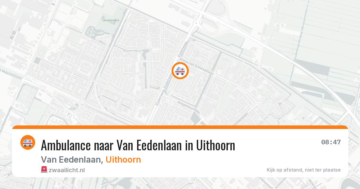 Ambulance naar Van Eedenlaan in Uithoorn — 18 mei 2026