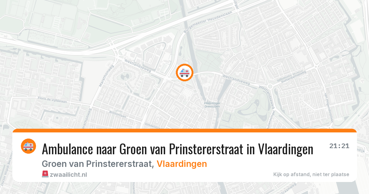 Ambulance naar Groen van Prinstererstraat in Vlaardingen — 17 jun 2026