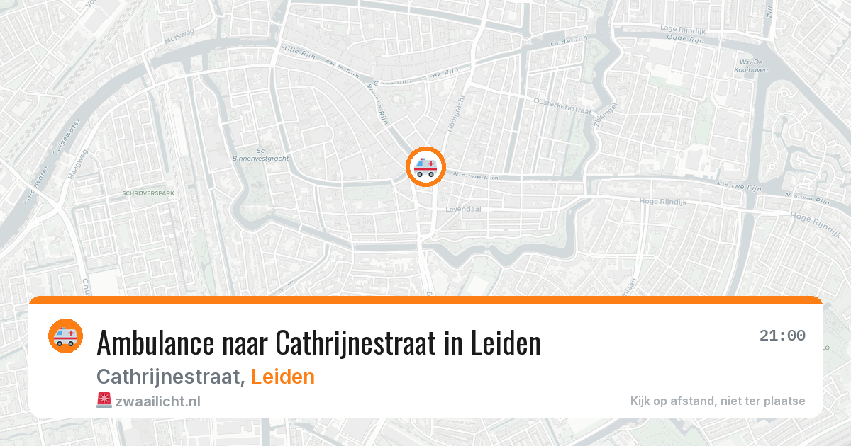 Ambulance naar Cathrijnestraat in Leiden — 17 jun 2026