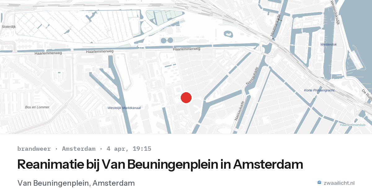 Reanimatie bij Van Beuningenplein in Amsterdam — 4 apr 2026
