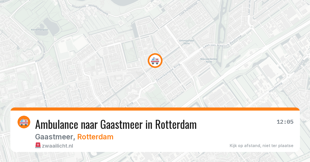 Ambulance naar Gaastmeer in Rotterdam — 2 jul 2026