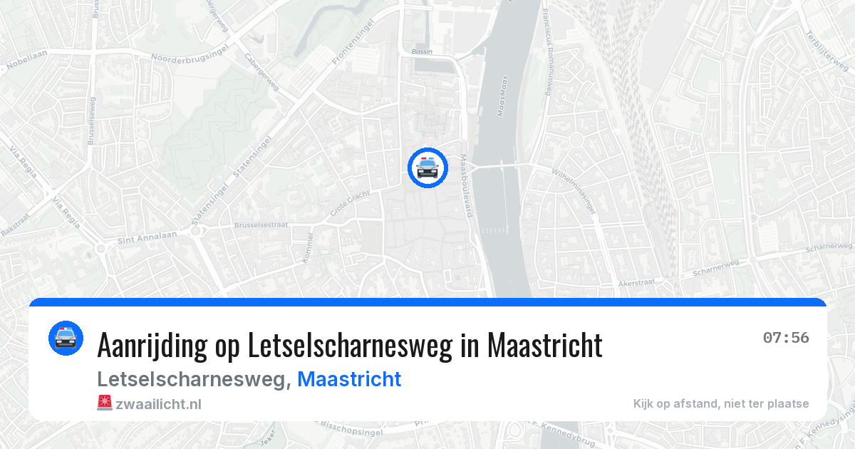 Aanrijding op Letselscharnesweg in Maastricht — 22 jun 2026