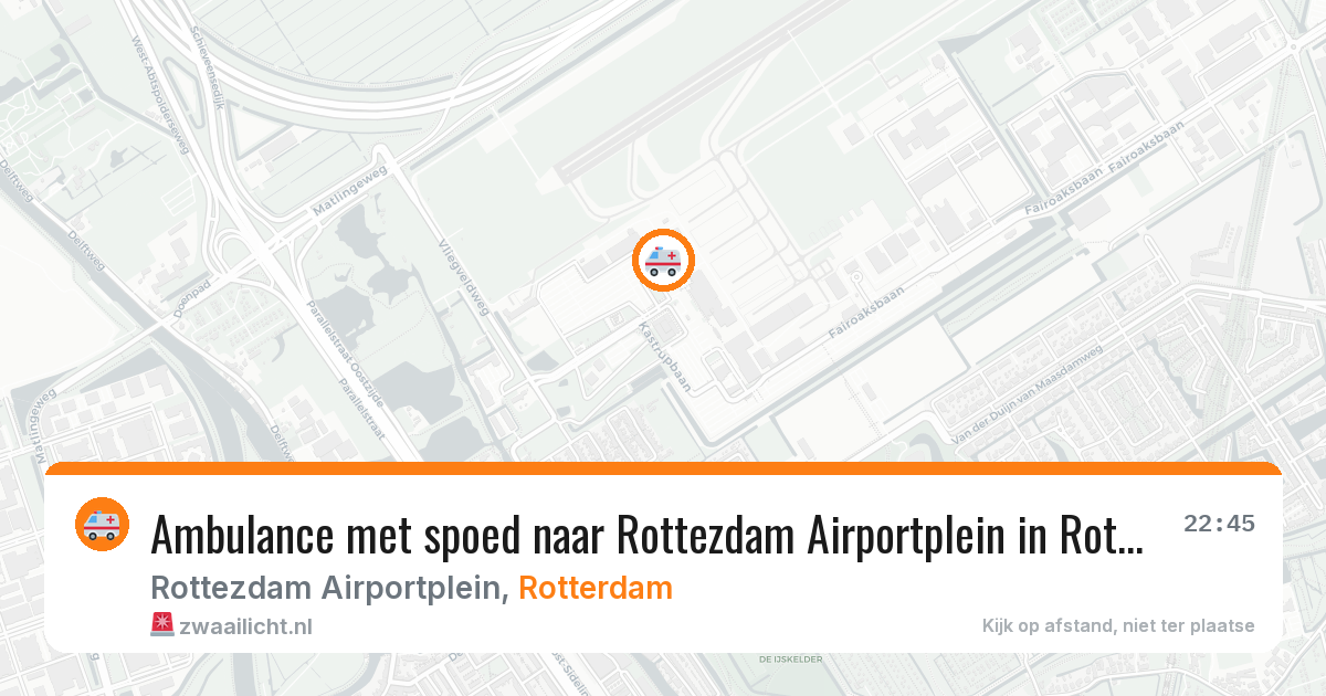 Ambulance met spoed naar Rottezdam Airportplein in Rotterdam — 26 jun 2026