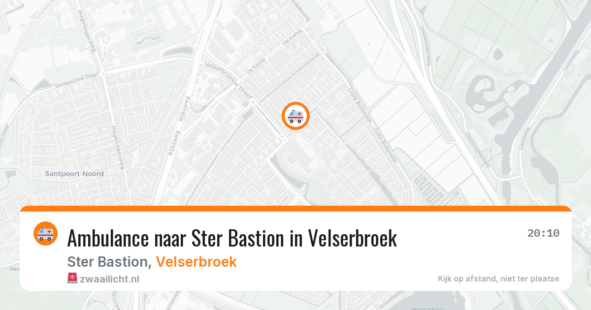 Ambulance naar Ster Bastion in Velserbroek — 15 jun 2026