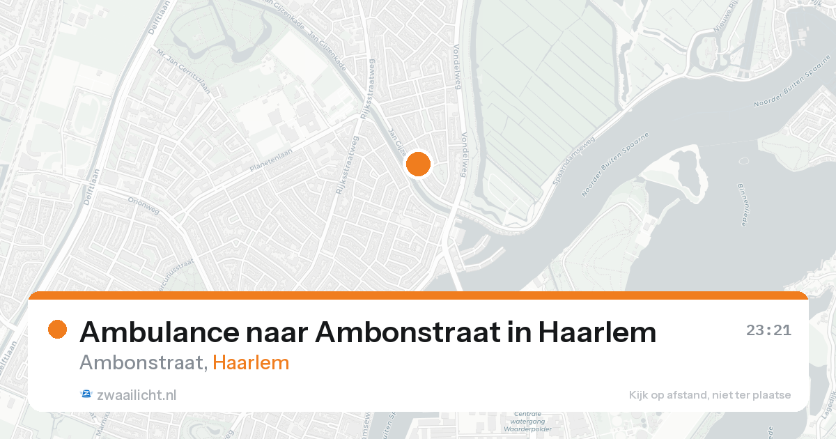 Ambulance naar Ambonstraat in Haarlem — 17 mei 2026