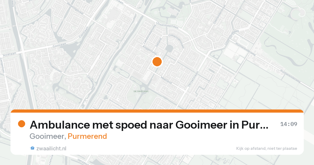 Ambulance met spoed naar Gooimeer in Purmerend — 21 aug 2026