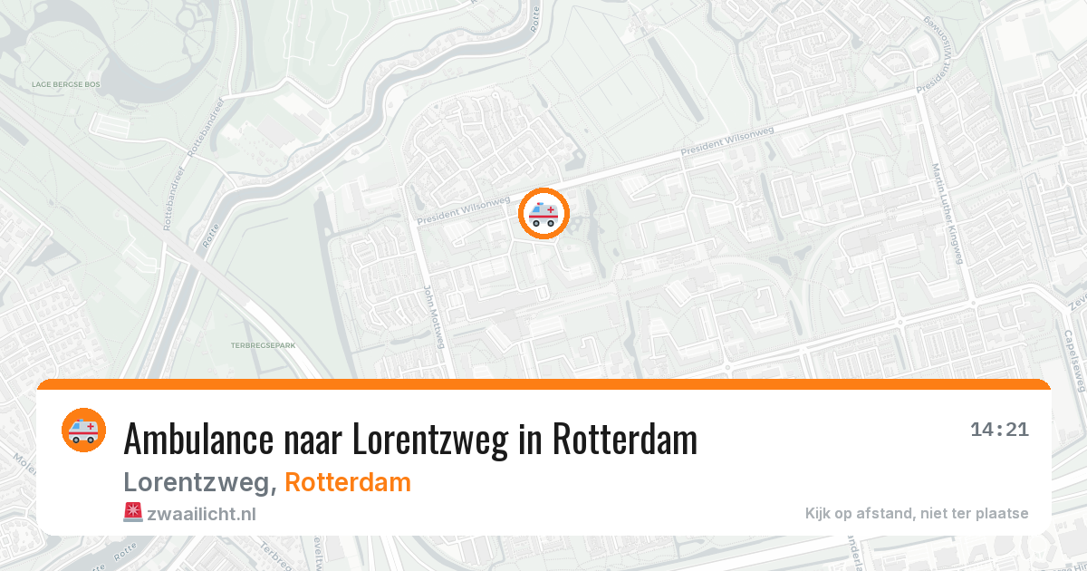 Ambulance naar Lorentzweg in Rotterdam — 19 jun 2026