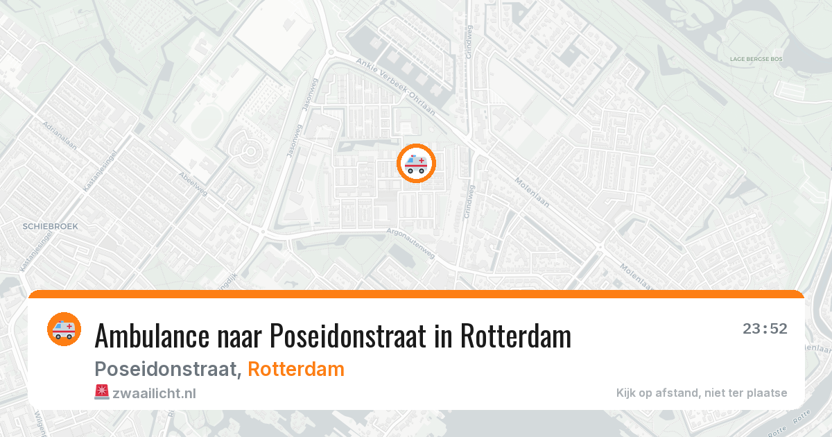 Ambulance naar Poseidonstraat in Rotterdam — 31 mrt 2026