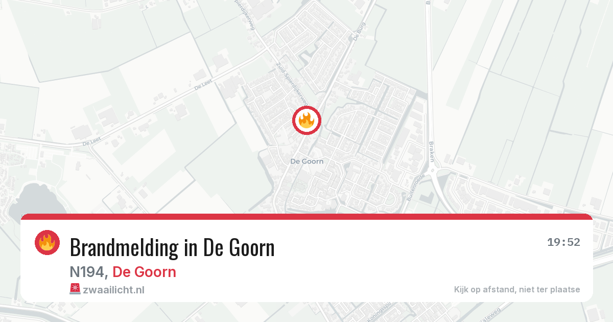 Brandmelding in De Goorn — 28 mei 2026