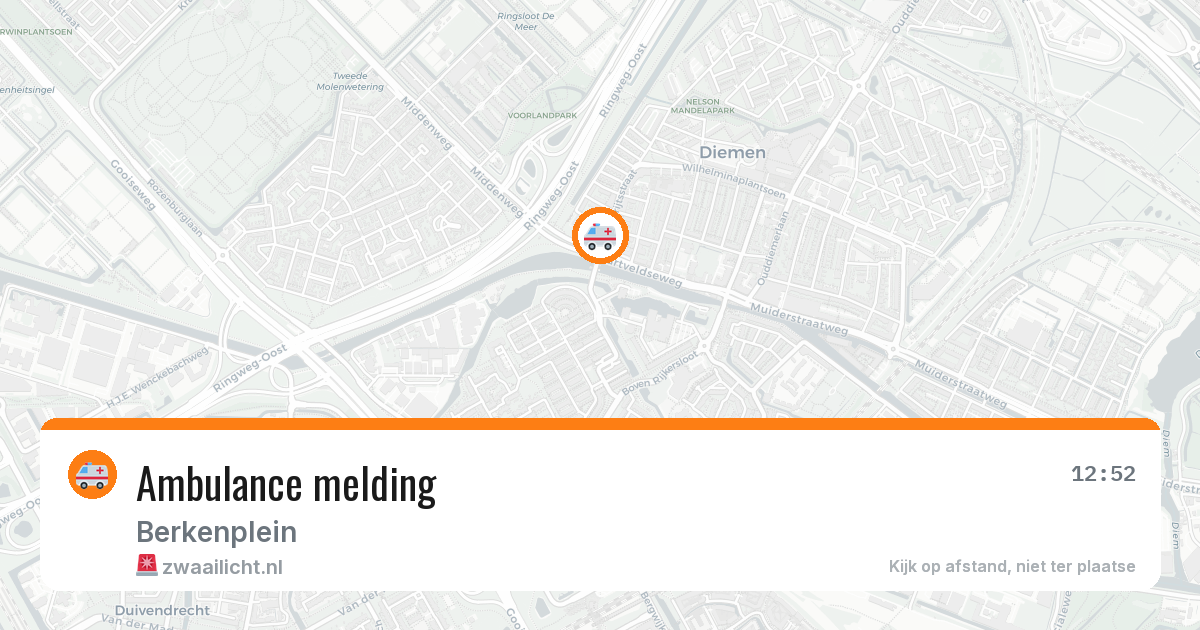 Ambulance melding — 20 jun 2026