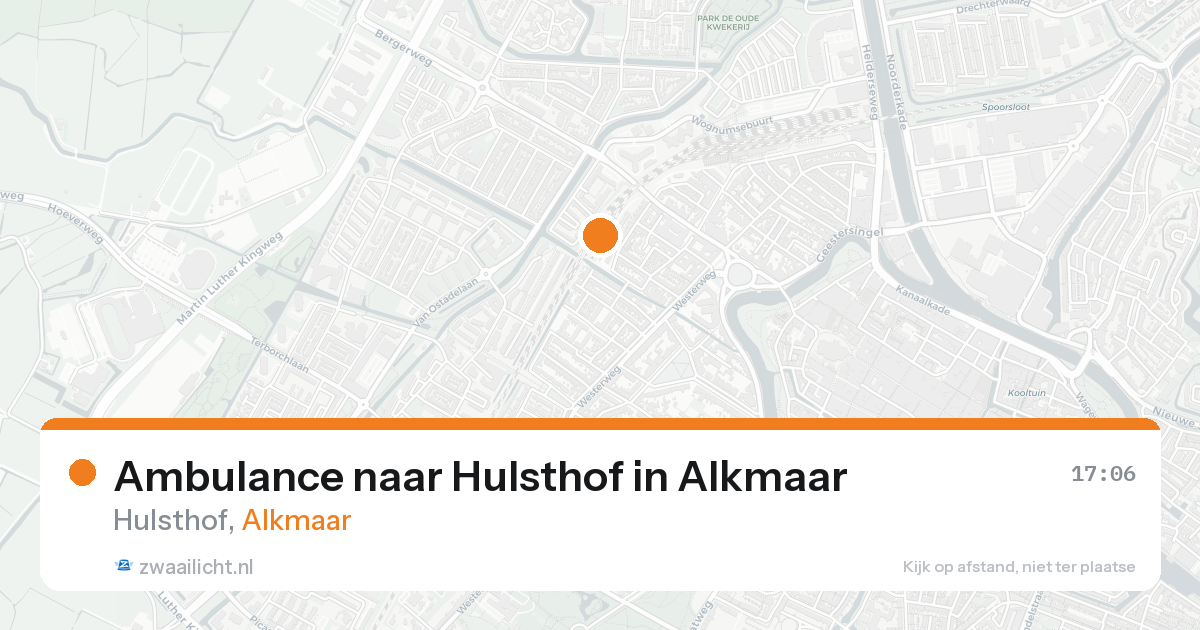 Ambulance naar Hulsthof in Alkmaar — 22 aug 2026