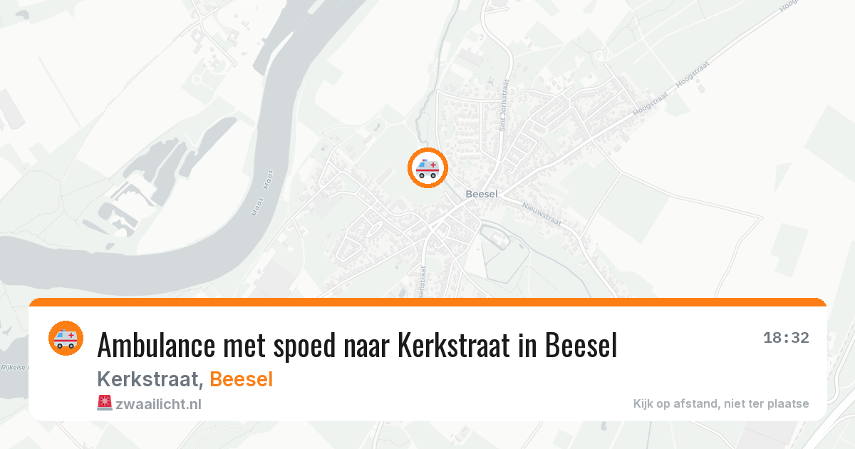 Ambulance met spoed naar Kerkstraat in Beesel — 30 mei 2026