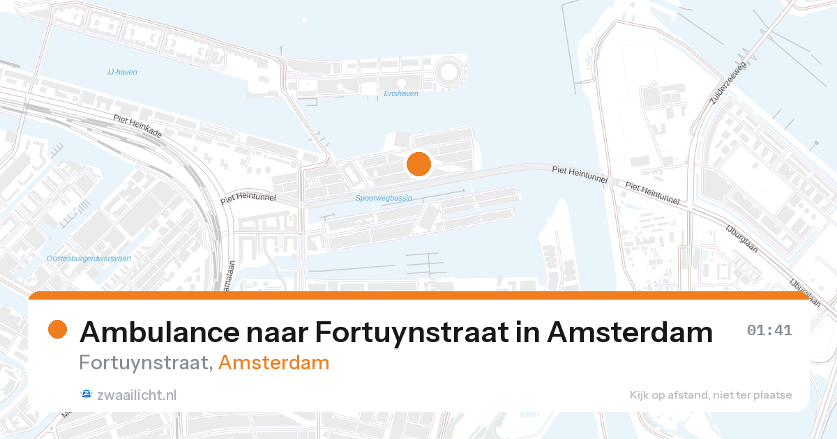 Ambulance naar Fortuynstraat in Amsterdam — 1 feb 2026
