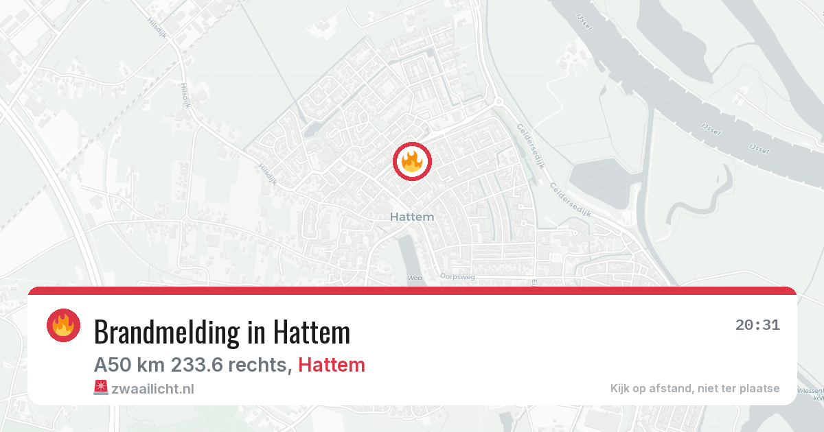 Brandmelding in Hattem — 20 mei 2026
