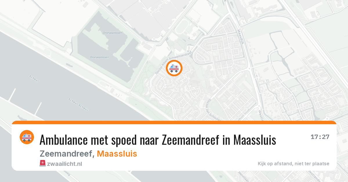 Ambulance met spoed naar Zeemandreef in Maassluis — 28 jun 2026
