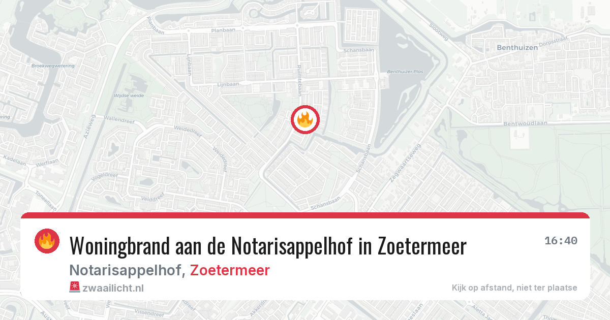 Woningbrand aan de Notarisappelhof in Zoetermeer — 29 mei 2026