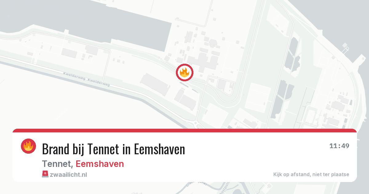 Brand bij Tennet in Eemshaven — 15 jun 2026