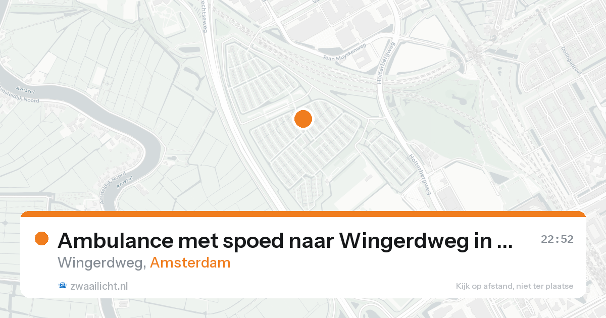 Ambulance met spoed naar Wingerdweg in Amsterdam — 30 jan 2026