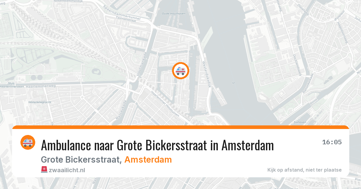 Ambulance naar Grote Bickersstraat in Amsterdam — 22 jun 2026