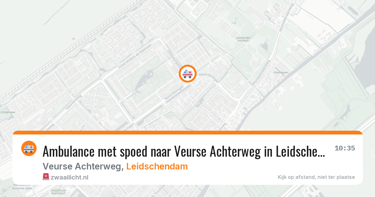 Ambulance met spoed naar Veurse Achterweg in Leidschendam — 14 jun 2026
