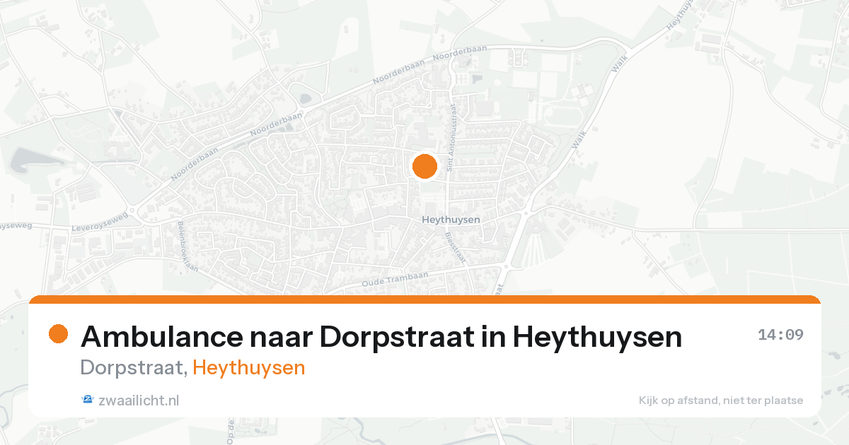 Ambulance naar Dorpstraat in Heythuysen — 13 aug 2026