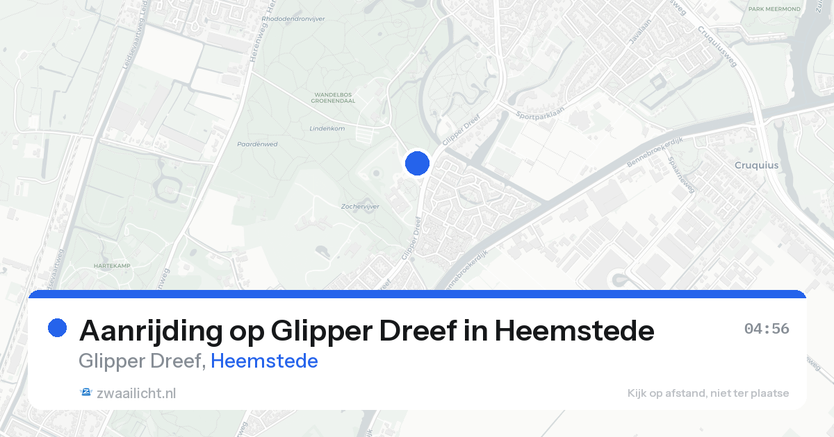 Aanrijding op Glipper Dreef in Heemstede — 25 aug 2026