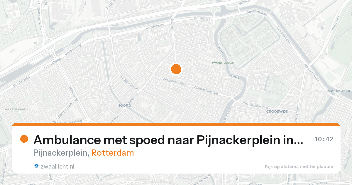 Ambulance met spoed naar Pijnackerplein in Rotterdam — 22 aug 2026