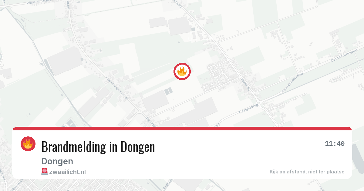 Brandmelding in Dongen — 30 jun 2026