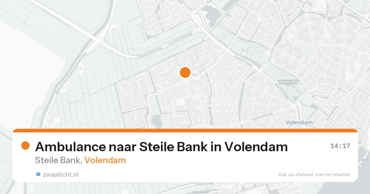 Ambulance naar Steile Bank in Volendam — 29 mei 2026