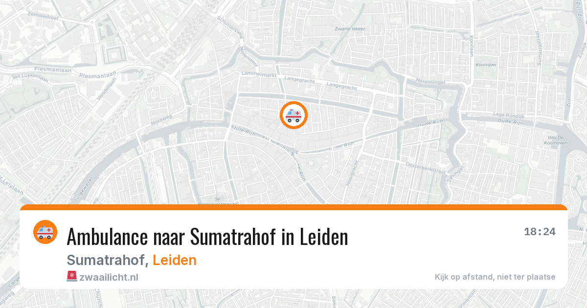 Ambulance naar Sumatrahof in Leiden — 25 jun 2026