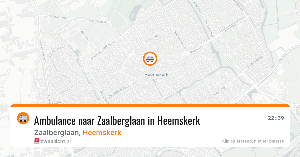 Ambulance naar Zaalberglaan in Heemskerk — 21 jul 2026
